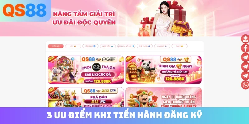3 ưu điểm khi tiến hành đăng ký