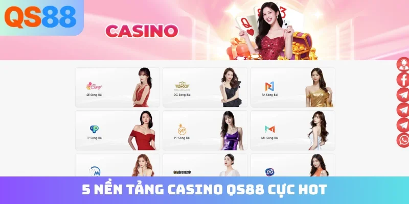 5 nền tảng casino QS88 cực hot