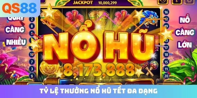 Tỷ lệ thưởng nổ hũ Tết đa dạng